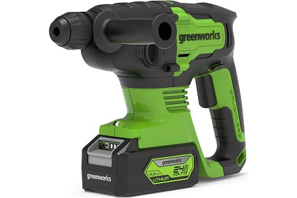 Аккумуляторный бесщеточный перфоратор GreenWorks GD24SDS2K4 3803007UB