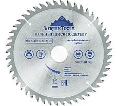 Пильный диск по дереву 185x22.23-20 мм, 48Т Vertextools 185-48-22
