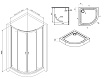 Душевой уголок Am.Pm X-Joy W88E-205-080BT64 80x80 с поддоном, прозрачный, черный матовый