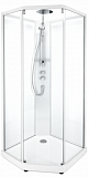 Душевая кабина IFO/IDO Showerama Comfort 90x90 пятиугольный профиль белый, стекло прозрачное