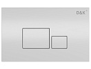 Кнопка смыва D&K Quadro DB1519016 белый