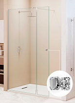 Душевая перегородка RGW Walk In WA-054 (WA-010 + Z-072) 110x195 хром, прозрачное 351005413-11