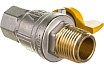 Шаровой кран для газа RUB 1/2 DN15 PN40, ВР-НР, серия ROMA S.84, бабочка S84D26