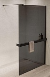 Душевая перегородка Vincea Walk-In VSW-1HR120CGB 12x200 черный матовый, тонированное