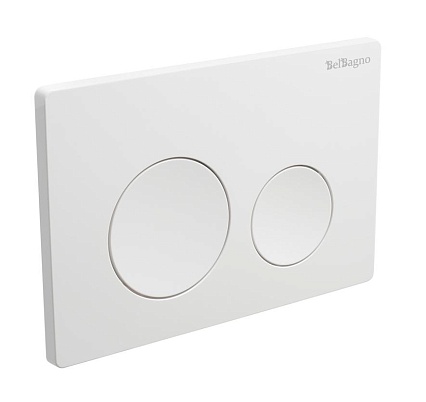 Кнопка смыва BelBagno BB-03C-BL белый глянец Кнопка смыва BelBagno BB-03C-BL белый глянец