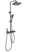Душевая стойка Wonzon&Woghand Muse Legato WW-B4129-MB термостат, черный матовый