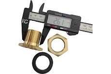 Штуцер для врезки в бочку 1/2&quot; ВР х 3/4&quot; НР HG 1896219