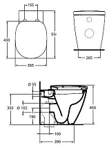 Приставной унитаз Ideal Standard Connect E803401