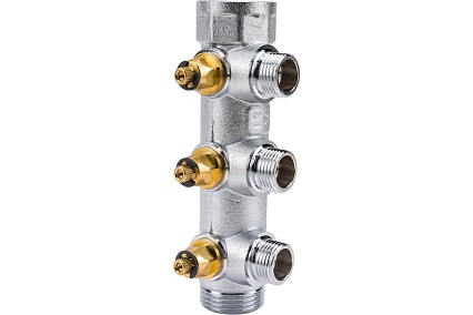 Регулирующий коллектор STOUT 1, 3 отвода 1/2 плоское уплотнение SMB-6849-011203 RG008UJF2UQFLT