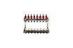 Коллекторный блок для теплого пола 1x3/4EU отв.-8, Gekon GK 74108