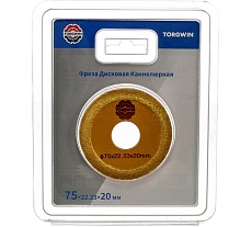 Фреза дисковая каннелюрная 75х22.2х20 мм TORGWIN T1740701