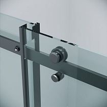 Душевая дверь Grossman Classic 100x195 прозрачное, черный матовый 100.K33.04.100.21.00