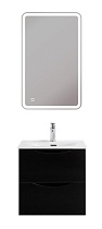 Мебель для ванной BelBagno Marino-Cer-Mini 50 см Nero Lucido