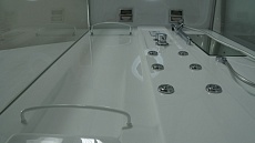 Душевая кабина Timo Lux T-7715 120x90, с г/м, прозрачные стекла, хром