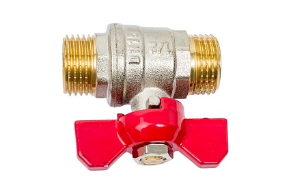 Шаровой кран AV Engineering 1/2" PN30 с наружной резьбой бабочка AVE142012