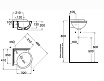 Раковина Azzurra Jubilaeum JULS0353500MBI (JUB35/AN bi)*1 35 см белый, угловая