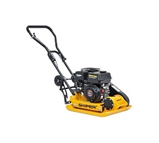 Виброплита SKIPER C120L-W (LC200F, 6.5 л.с, плита 58x50 см, 20 кН, 35 м/мин, колёса) 00-00015052