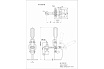 Зажим с вертикальной рукоятью HS CLAMP HS-12050-HB