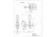 Зажим с вертикальной рукоятью HS CLAMP HS-12050-HB
