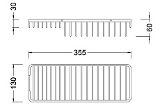 Полка Timo Nelson 150079/00 chrome