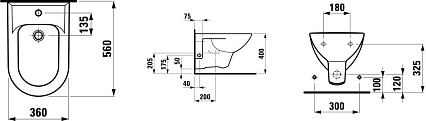 Подвесное биде Laufen Pro 8.3095.1.000.304.1