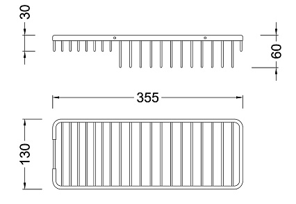 Полка Timo Nelson 150079/00 chrome