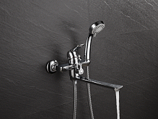 Универсальный смеситель D&K Venice Gondola DA1023301 с душем, хром