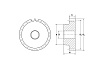 Зубчатая шестерня со ступицей TECHNIX M=2, Z=32 PM28032