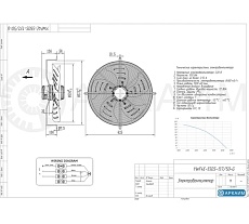 Осевой вентилятор АРКАИМ 550 мм, 220 Вольт. Поток: всасывание. YWF4E-550S-137/50-G