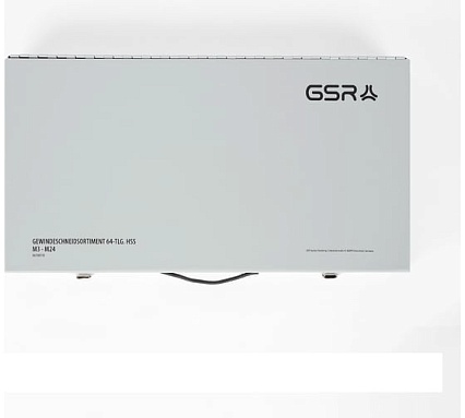 Набор ручных метчиков и плашек GSR M3-M24 DIN 352/223 HSSG 64 предмета 00708110