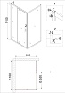 Душевой уголок Niagara Nova NG-43-11AG-A80G 110x80 прозрачный, золото