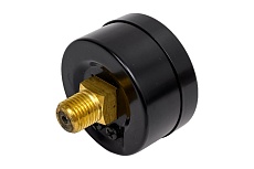 Манометр от 0 до 0,6 бар из углеродистой стали, D50 мм, NPT 1/4&quot;, штуцер сзади по центру A-Flow G10-C-4N-50B-0,6bar
