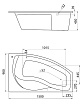 Акриловая ванна Santek Майорка 150x90 R