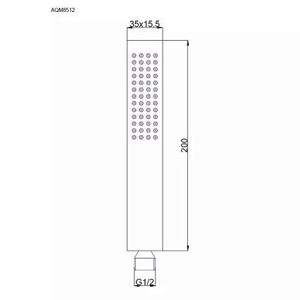 Душевая лейка AQUAme Savona AQM8512BG золото шлифованное