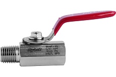 Шаровой кран Hy-Lok 110 серии из нержавеющей стали SS 316, NPT 1/4&quot; наруж. - NPT 1/4&quot; внутр BV-MF-4N