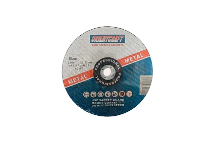 Диск отрезной по металлу OrientFLEX 230x2.5x22.2 мм, 10 шт Orientcraft OC230252210E