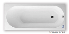 Акриловая ванна Alba Spa Supreme Slim 180x80 белый ВПРСБ041000100