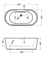 Экран для ванны Kolpa-San Comodo BASIS 185x90