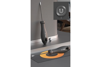 Шлицевая отвёртка Deli Home Series Black HT1105 SL5x100мм, Cr-V, Soft Touch рукоятка. подарочная упаковка, эксклюзивный дизайн 104604