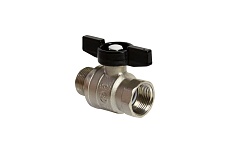 Кран шаровой VRT 3/4'' вн/нар бабочка 528898