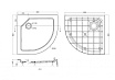 Поддон для душа Cezares TRAY-SMC-R-80-550-150-W 80x80 стеклокомпозит