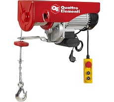 Электрическая таль Quattro Elementi TL-1000 1600 Вт, 500/1000 кг, трос 12 м, блок полиспаст в компл. 793-701