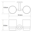 Держатель для стакана WasserKRAFT Rhein K-6228D двойной