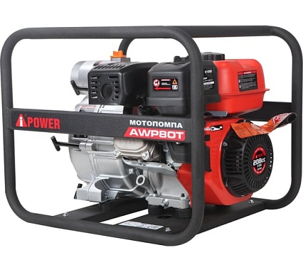 Бензиновая мотопомпа для грязной воды A-iPower AWP80Т 30231