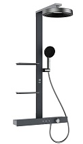 Душевая стойка Black&White Gravity GH-9005GM термостат, оружейная сталь