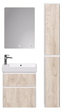 Мебель для ванной Dreja Slim 65 см белый глянец/дуб кантри