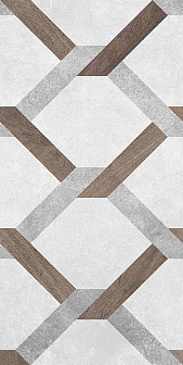 Плитка Laparet Atlas серый узор 20х40 см, 00-00-5-08-00-06-2459