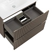 Тумба с раковиной BelBagno Uno 80 см Бежевый матовый