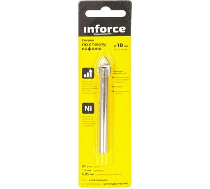 Сверло по стеклу/кафелю (10 мм) Inforce 11-01-084