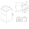 Мебель для ванной Am.Pm X-Joy 50 см напольная, белый глянец
